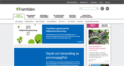 Desktop Screenshot of framtiden.se